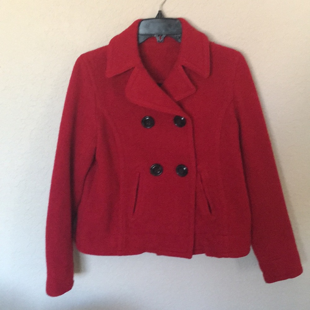 Gap Red Wool Blend Jacket M